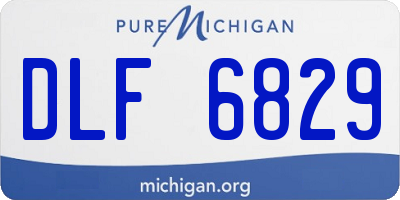 MI license plate DLF6829