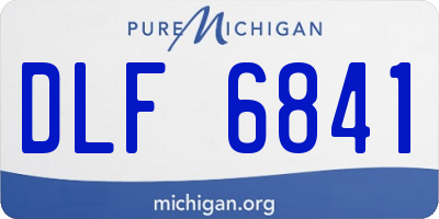 MI license plate DLF6841