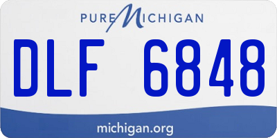 MI license plate DLF6848