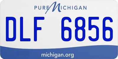 MI license plate DLF6856