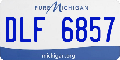 MI license plate DLF6857