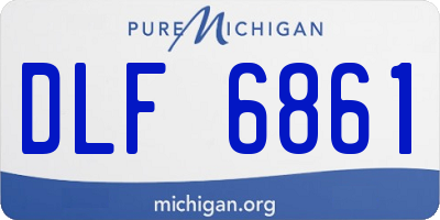 MI license plate DLF6861
