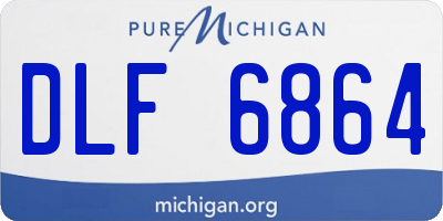MI license plate DLF6864