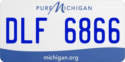 MI license plate DLF6866