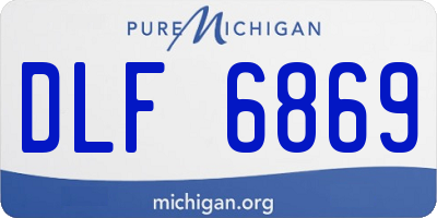 MI license plate DLF6869
