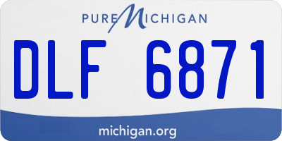 MI license plate DLF6871