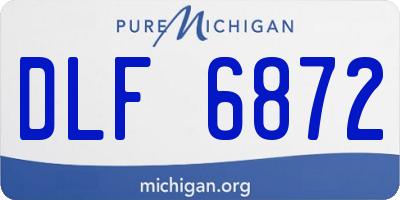 MI license plate DLF6872