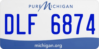 MI license plate DLF6874