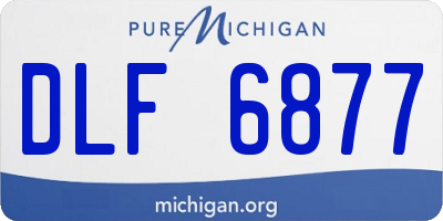 MI license plate DLF6877