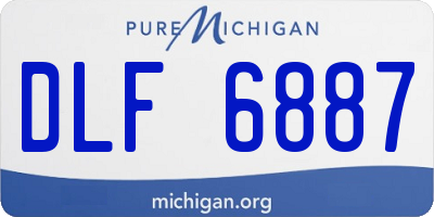 MI license plate DLF6887