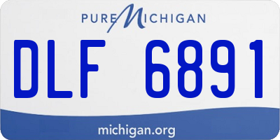 MI license plate DLF6891