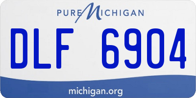 MI license plate DLF6904