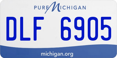 MI license plate DLF6905