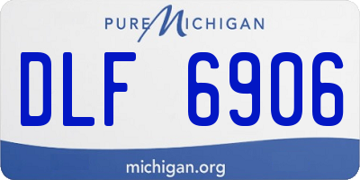 MI license plate DLF6906
