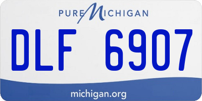 MI license plate DLF6907