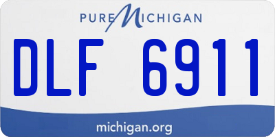 MI license plate DLF6911