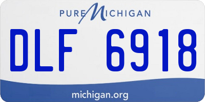 MI license plate DLF6918