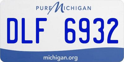 MI license plate DLF6932