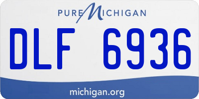 MI license plate DLF6936