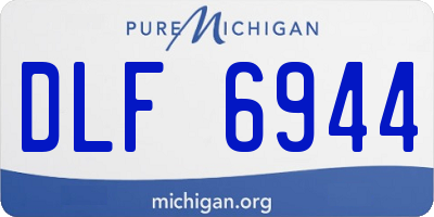 MI license plate DLF6944