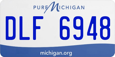 MI license plate DLF6948