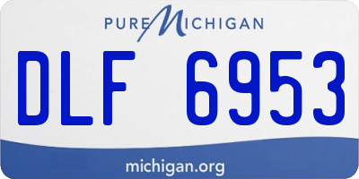 MI license plate DLF6953