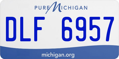 MI license plate DLF6957