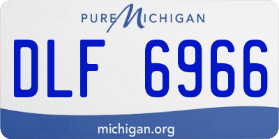MI license plate DLF6966