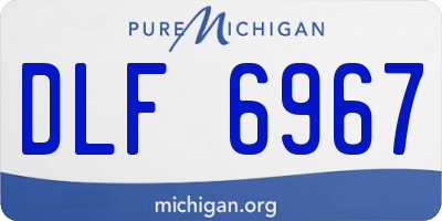 MI license plate DLF6967