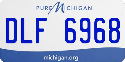 MI license plate DLF6968
