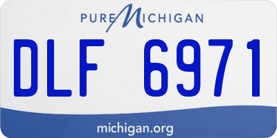 MI license plate DLF6971