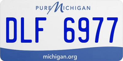 MI license plate DLF6977
