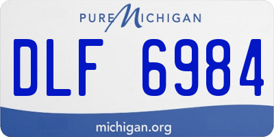 MI license plate DLF6984
