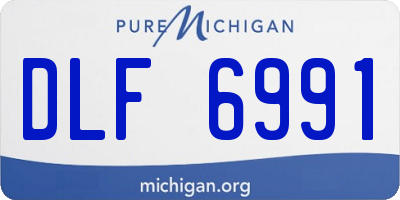 MI license plate DLF6991