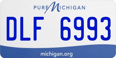 MI license plate DLF6993