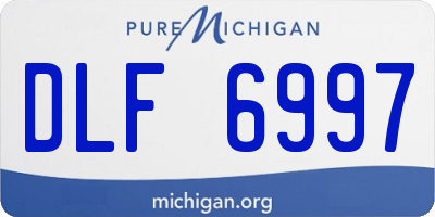 MI license plate DLF6997