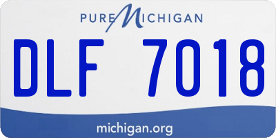 MI license plate DLF7018