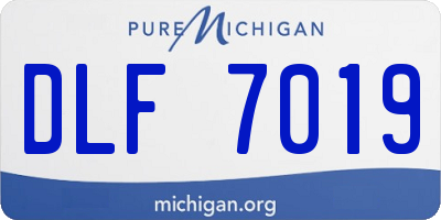 MI license plate DLF7019
