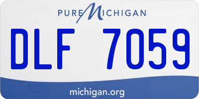 MI license plate DLF7059