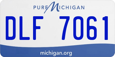 MI license plate DLF7061
