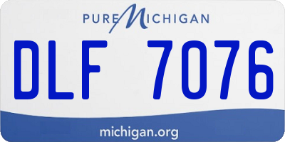 MI license plate DLF7076
