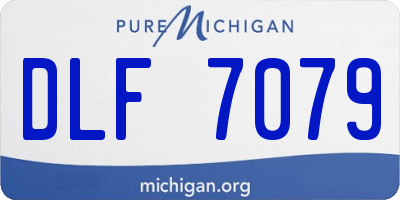 MI license plate DLF7079