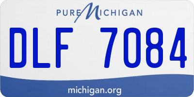 MI license plate DLF7084