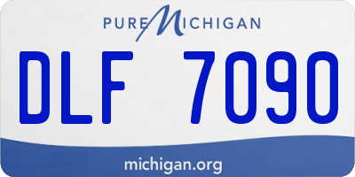 MI license plate DLF7090