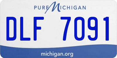MI license plate DLF7091