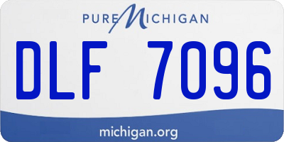 MI license plate DLF7096