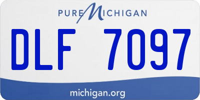 MI license plate DLF7097