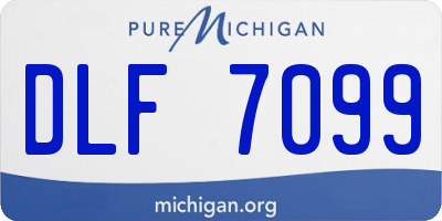 MI license plate DLF7099