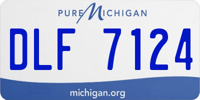MI license plate DLF7124