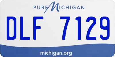 MI license plate DLF7129